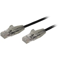 StarTech.com 1.5 m CAT6 Cable - Slim CAT6 Patch Cord - Black - Snagless RJ45 Connectors - Gigabit Ethernet Cable - 28 AWG (N6PAT150CMBKS) - Slim CAT6
