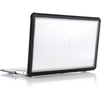 STM Goods Dux Case for Apple Notebook, MacBook Air, MacBook Air (Retina Display) - Transparent, Black - Translucent - Polycarbonate, Thermoplastic