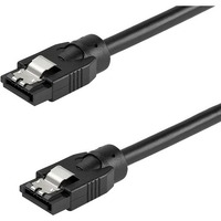 StarTech.com 0.6 m Round SATA Cable - Latching Connectors - 6Gbs SATA Cord - SATA Hard Drive Power Cable - Lifetime Warranty (SATRD60CM) - 0.6 m SATA