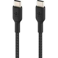 Belkin BOOST&uarr;CHARGE 1 m USB-C Data Transfer Cable for Smartphone - First End: 1 x USB Type C - Male - Second End: 1 x USB Type C - Male - Black