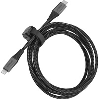 OtterBox 1 m Lightning/USB-C Data Transfer Cable - First End: Lightning - Second End: USB Type C - Black