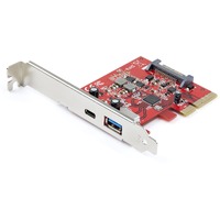 StarTech.com USB Adapter - PCI Express x4 - Plug-in Card - Red - UASP Support - 2 Total USB Port(s) - 2 USB 3.1 Port(s) - PC, Mac, Linux