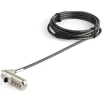 StarTech.com 6.5ft Laptop Cable Lock for Nano Slot Computer/Tablet/Device - Anti-Theft 4 Digit Combination Security Cable Lock - Steel - 6.5ft vinyl