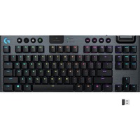 Logitech G915 Gaming Keyboard - Wireless Connectivity - USB Interface - English - Carbon - Mechanical Keyswitch - Bluetooth/Wi-Fi Multimedia, Macro -