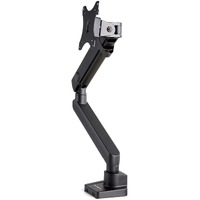 StarTech.com Desk Mount Monitor Arm with 2x USB 3.0 ports, Slim Single Monitor VESA Mount up to 34" (17.6lb/8kg) Display, C-Clamp/Grommet - Height -