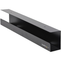 StarTech.com Under Desk Cable Management Tray, Cable Tray Organizer/Manager, Desk/Table Mount, Cord/Power Strip Holder, 23-1/2"L