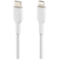 Belkin 2 m Lightning/USB-C Data Transfer Cable - First End: Lightning - Male - Second End: USB Type C - White