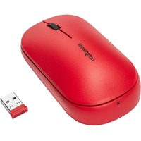 Kensington SureTrack Mouse - Bluetooth/Radio Frequency - USB 2.0 - Optical - 3 Button(s) - Red - 1 Pack - TAA Compliant - Wireless - 2.40 GHz - 4000