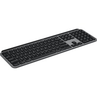 Logitech MX Keys for Mac Keyboard - Wireless Connectivity - Space Gray - Bluetooth/RF - 10 m Easy-Switch Hot Key(s) - iPad, MAC, iPhone, iPad mini -