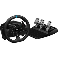 Logitech G923 Gaming Steering Wheel - Cable - USB - Xbox One, PC, Xbox Series X, Xbox Series S, PlayStation 4, PlayStation 5 - Black