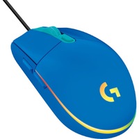 Logitech G203 Gaming Mouse - USB - 6 Button(s) - Blue - Cable - 8000 dpi