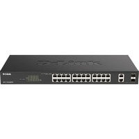D-Link DGS-1100 DGS-1100-26MPV2 26 Ports Manageable Ethernet Switch - 2 Layer Supported - Modular - 2 SFP Slots - 454.10 W Power Consumption - 370 W