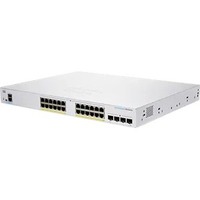 Cisco 250 CBS250-24P-4G 28 Ports Manageable Ethernet Switch - 2 Layer Supported - Modular - 4 SFP Slots - 195 W PoE Budget - Optical Fiber, Twisted -