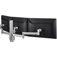 Atdec Mounting Arm for Monitor, Display, Flat Panel Display, Curved Screen Display - Silver - Landscape - Height Adjustable - 3 Display(s) Supported