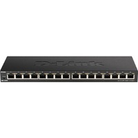 D-Link DGS-1016S 16 Ports Ethernet Switch - 2 Layer Supported - 8.89 W Power Consumption - Twisted Pair - Desktop