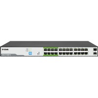 D-Link DGS-F1026P-E 24 Ports Ethernet Switch - Gigabit Ethernet - 10/100/1000Base-T, 100/1000Base-X - 2 Layer Supported - Modular - 2 SFP Slots - 250