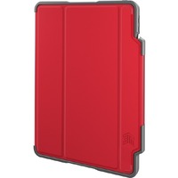 STM Goods Dux Plus Carrying Case for 27.7 cm (10.9") Apple iPad Air (4th Generation) Tablet - Transparent, Red - Water Resistant, Drop Resistant, - -