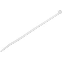 StarTech.com 1000 Pack 8" Cable Ties - White Large Nylon/Plastic Zip Ties Adjustable Network Cable Wraps UL TAA - Cable Tie - 20
