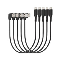 Kensington K65610WW 32.77 cm USB/USB-C Data Transfer Cable - 5 Pack - First End: 1 x 4-pin USB 2.0 Type A - Male - Second End: 1 x 24-pin USB 2.0 C -