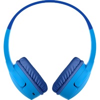 Belkin SOUNDFORM Mini Wired/Wireless Over-the-head Stereo Headset - Blue - Binaural - Supra-aural - 1000 cm - Bluetooth - Mini-phone (3.5mm)