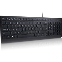 Lenovo Essential Keyboard - Cable Connectivity - USB Type A Interface - English (US) - Black - Plunger Keyswitch - Function Hot Key(s) - Windows