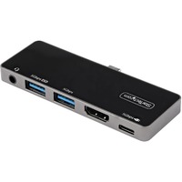 USB C Multiport Adapter, USB-C to 4K 60Hz HDMI, 100W PD Pass-Through, 3xUSB, Audio, USB-C Mini Dock, Portable USB Type-C Dock - USB-C Multiport w/DP