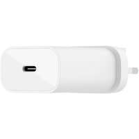 Belkin BOOST&uarr;CHARGE 25 W AC Adapter - USB Type-C - For Smartphone, iPhone, USB Type C Device - White
