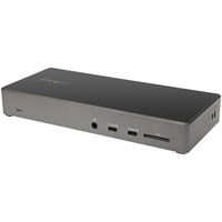 StarTech.com USB C Dock, Triple 4K Monitor USB-C Docking Station with DP 1.4 & DSC, 2x DisplayPort & 1x HDMI, 100W PD, 6x USB (2x 10Gbps) - USB-C - C