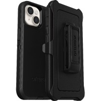 OtterBox Defender Rugged Carrying Case (Holster) Apple iPhone 13 Smartphone - Black - Dirt Resistant Port, Dust Resistant Port, Lint Resistant Port,