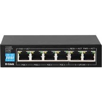 D-Link DGS-F1006P-E 6 Ports Ethernet Switch - Gigabit Ethernet - 10/100/1000Base-T - 2 Layer Supported - 60 W PoE Budget - Twisted Pair - PoE Ports