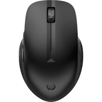 HP 435 Mouse - Bluetooth - USB Type A - 5 Button(s) - 4 Programmable Button(s) - Jack Black - Wireless - 2.40 GHz - 4000 dpi - Scroll Wheel