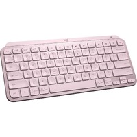 Logitech MX Keys Mini Keyboard - Wireless Connectivity - Rose - MX Keyswitch - Bluetooth - 10 m - ChromeOS - Computer - PC, Mac