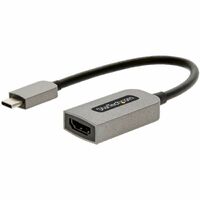 StarTech.com USB C to HDMI Adapter Dongle, 4K 60Hz, HDR10, USB-C to HDMI 2.0b Converter, USB Type-C DP Alt Mode to HDMI Monitor/Display - 1 x 24-pin