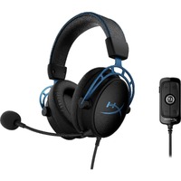 HP Cloud Alpha S Wired Over-the-ear Stereo Gaming Headset - Blue - Binaural - Circumaural - 10 Hz to 23 kHz - 975.4 cm Cable - Noise Cancelling, -