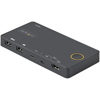 StarTech.com SV221HUC4K KVM Switchbox - 2 Computer(s) - 1 Local User(s) - 3840 x 2160 - 4 x USB - USB 2.0 - 2 x HDMI
