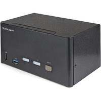 StarTech.com KVM Switchbox - TAA Compliant - 2 Computer(s) - 1 Local User(s) - 8 x USB - 9 x DisplayPort - Desktop