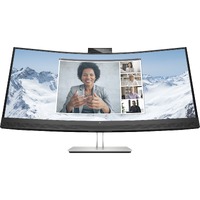 HP E34m G4 34" Class Webcam WQHD Curved Screen LCD Monitor - 21:9 - 34" Viewable - Vertical Alignment (VA) - LED Backlight - 3440 x 1440 - 16.7 - 400