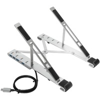 Targus AWU100205GL Height Adjustable Notebook Stand - 25.4 cm (10") to 39.6 cm (15.6") Screen Support - 25.4 cm Height x 6.1 cm Width x 2 cm Depth -