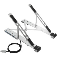 Targus AWU100205GL Notebook Stand - Up to 39.6 cm (15.6) Screen Support - Aluminium - Silver