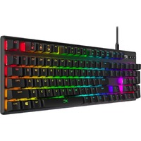HP HyperX Alloy Gaming Keyboard - Cable Connectivity - USB Type C Interface - RGB LED - English (US) - Black - Mechanical Keyswitch - Gaming Console
