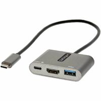 StarTech.com USB 3.2 Gen 1 (3.1 Gen 1) Type-C Docking Station for TV/Monitor/Projector/Notebook/Smartphone/Tablet - 100 W - Portable - 1 Displays - -