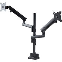 StarTech.com Desk Mount Dual Monitor Arm, Height Adjustable Full Motion Monitor Mount for 2x VESA Displays up to 32" (17.6lb/8kg) - Height Adjustable
