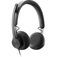 Logitech Wired Over-the-head Stereo Headset - Binaural - Ear-cup - 32 Ohm - 20 Hz to 16 kHz - Uni-directional, Omni-directional, Noise Cancelling - C