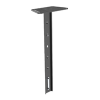 Atdec Camera Mount for Camera - Black - Height Adjustable - Steel