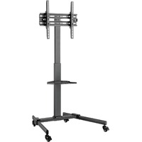 Atdec Display Cart - 20 kg Capacity - 4 Casters - 50.80 mm Caster Size - Steel - Black