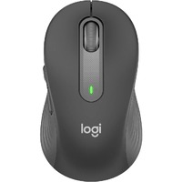 Logitech Signature M650 Mouse - Bluetooth - USB - Optical - 5 Button(s) - 5 Programmable Button(s) - Graphite - Wireless - 4000 dpi - Scroll Wheel -