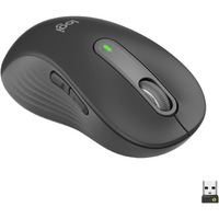 Logitech Signature M650 L LEFT Mouse - Bluetooth/Radio Frequency - USB - Optical - 5 Button(s) - 5 Programmable Button(s) - Graphite - Wireless - dpi