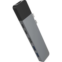 Hyper NET GN28N-GRAY USB Type C Docking Station for Notebook/Desktop PC - 100 W - Space Gray - 4K, 5K - 3840 x 2160, 5120 x 2880 - 2 x USB Type-A - -