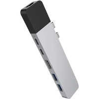 Hyper NET GN28N-SILVER USB Type C Docking Station for Notebook/Desktop PC - 100 W - Silver - 4K, 5K - 3840 x 2160, 5120 x 2880 - 2 x USB Type-A Ports