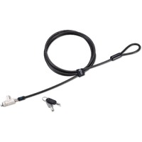 Kensington Slim Cable Lock For Notebook - 1.80 m - Keyed Lock - Carbon Steel - For Notebook